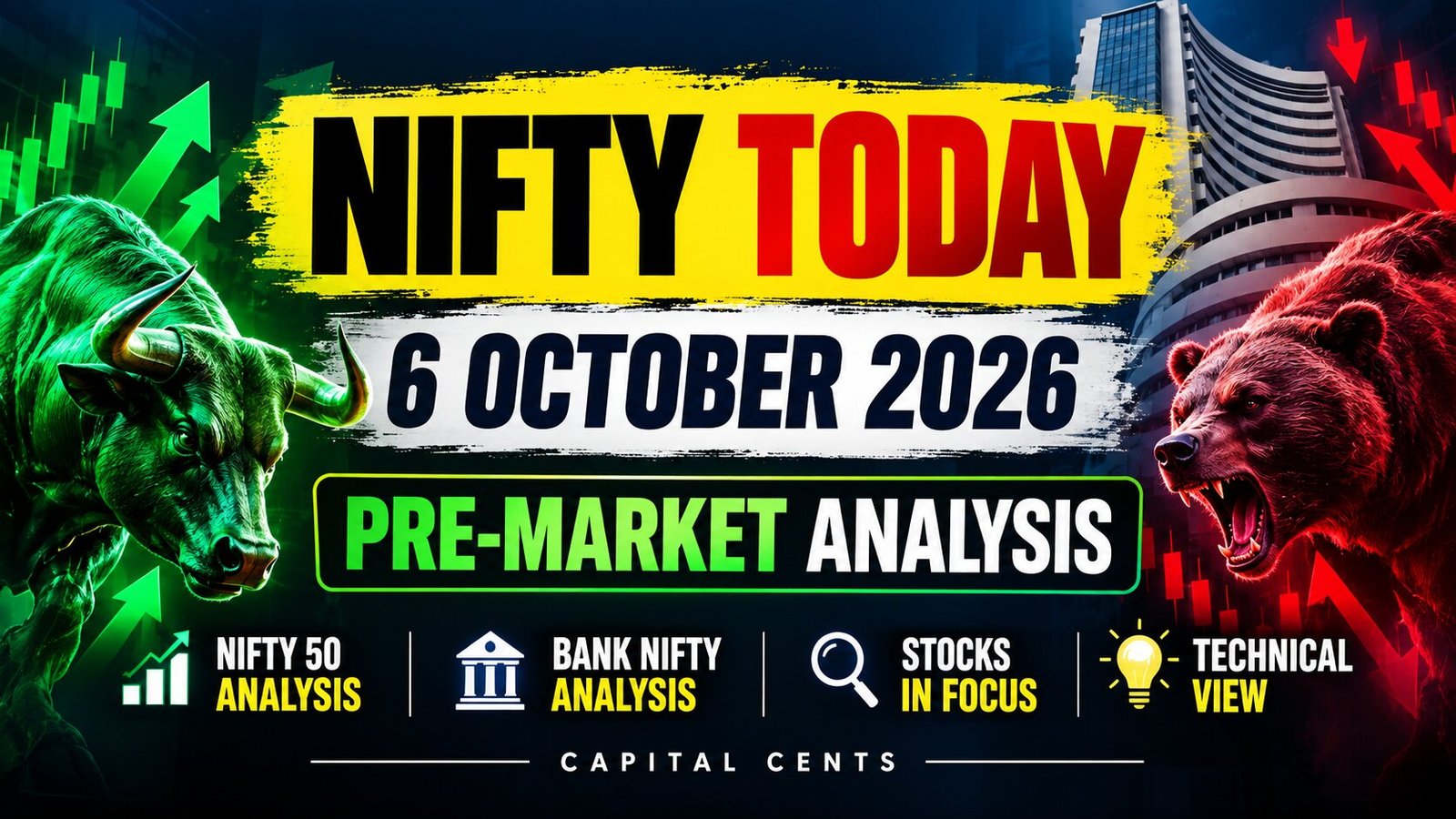 Nifty Today 6 October 2026 Nifty 50 and Bank Nifty pre market analysis